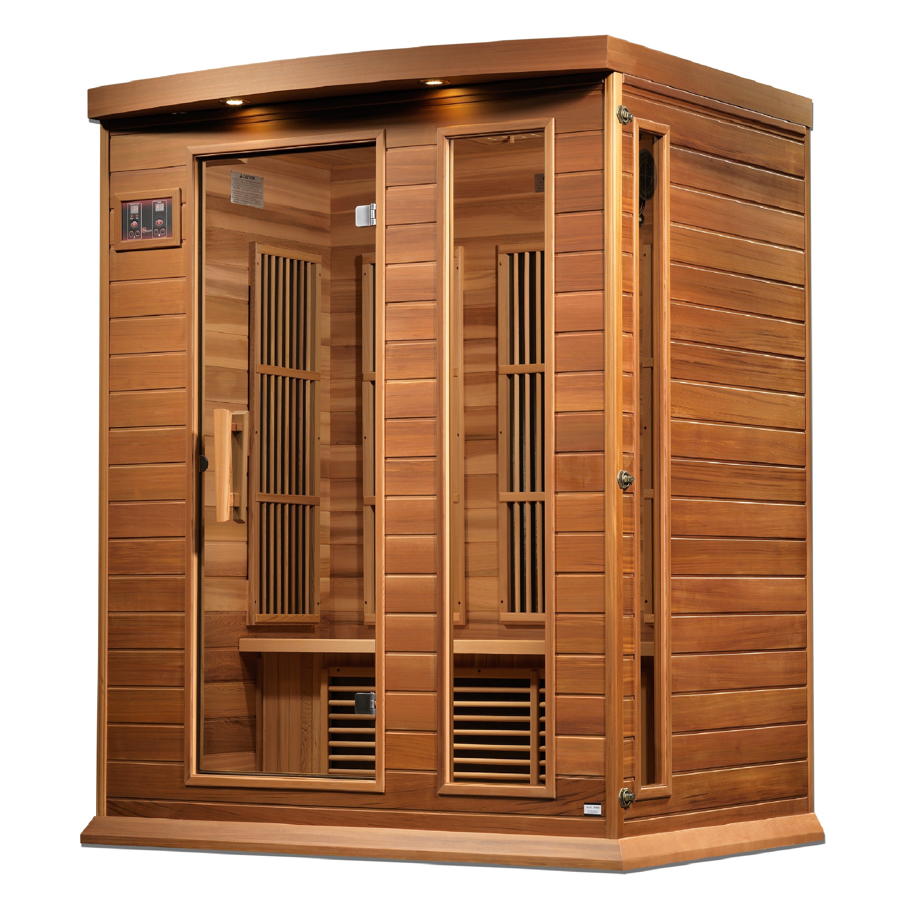 Maxxus "Montilemar" 3 Person Near Zero EMF FAR IR Sauna (MX-K306-01-ZF CED / MX-M306-01-ZF CED)