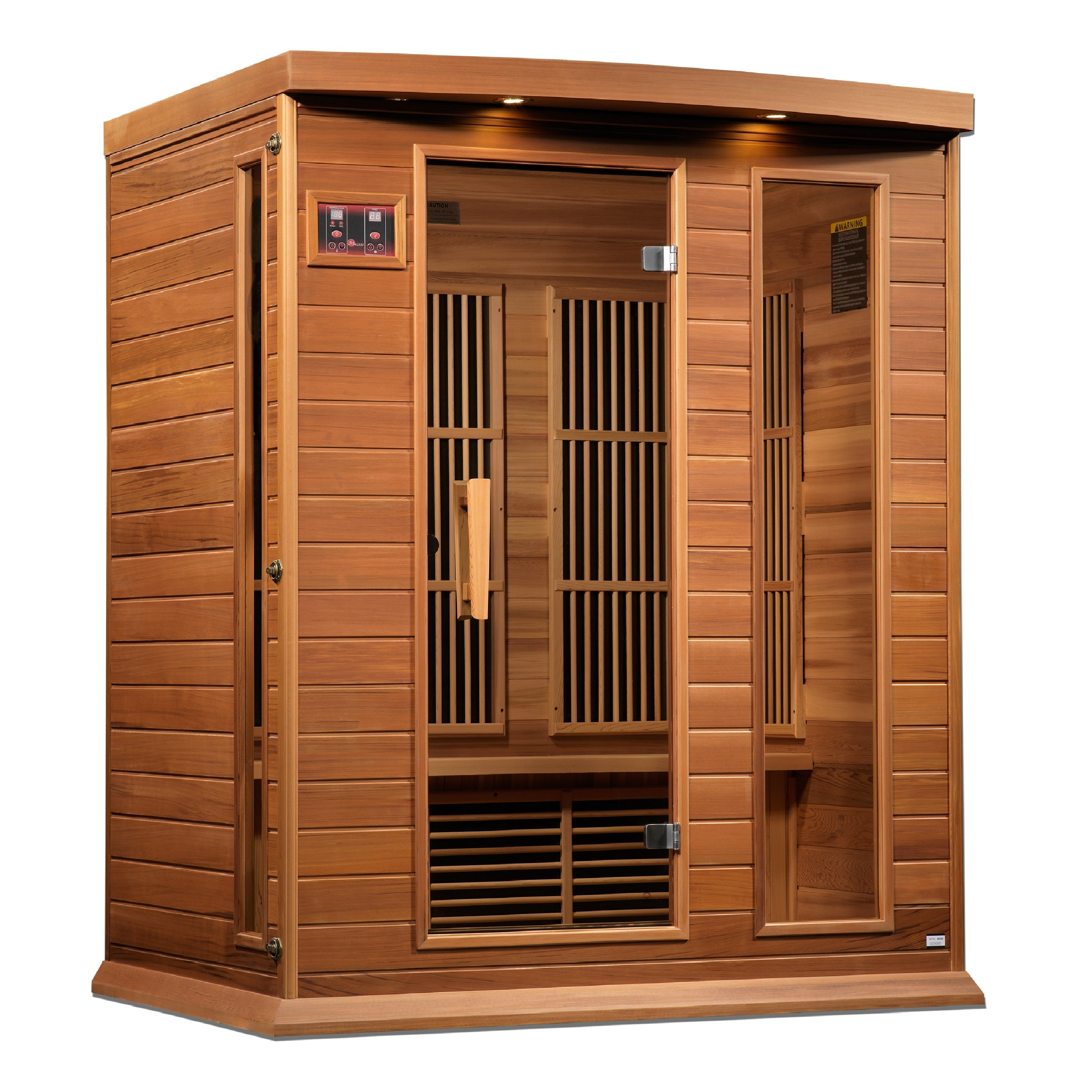 Maxxus "Montilemar" 3 Person Near Zero EMF FAR IR Sauna (MX-K306-01-ZF CED / MX-M306-01-ZF CED)