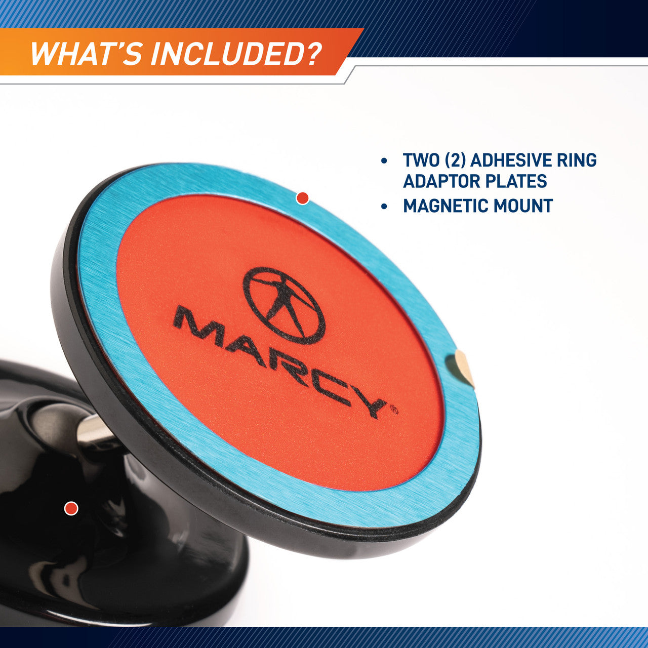 Magnetic Phone Mount with Dual Rotating Magnetic Heads | Marcy