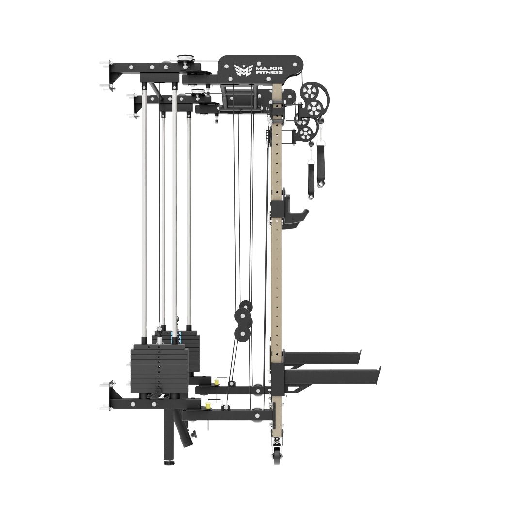Major Fitness F35 Pro Wall-Mount Folding Power Rack Home Gym