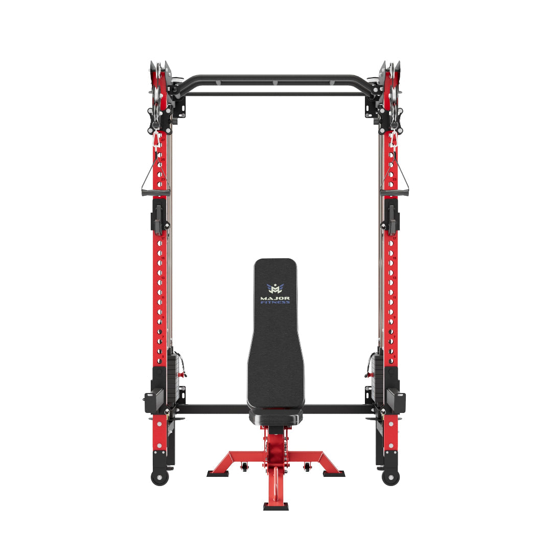 Major Fitness F35 Pro Red With Bench