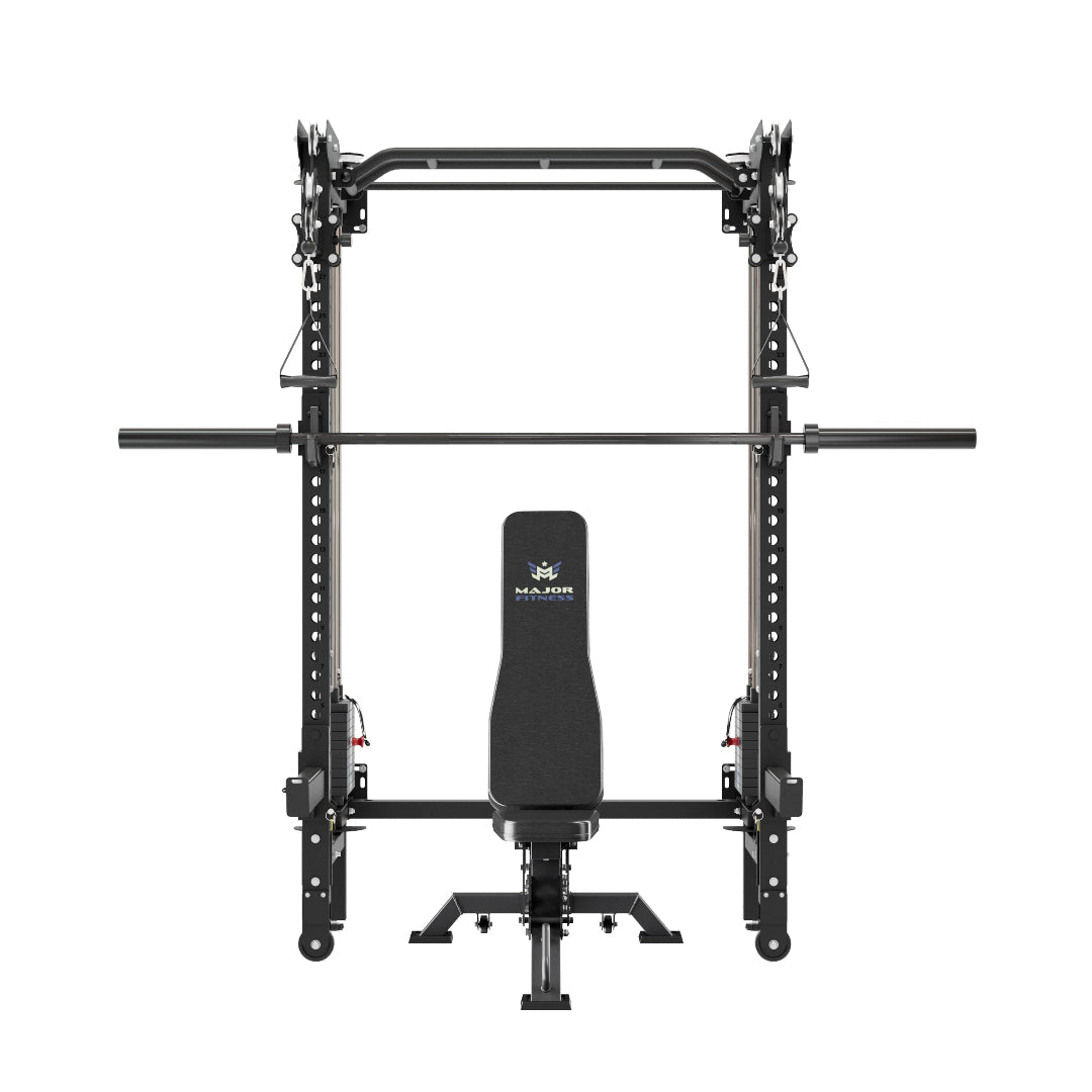 Major Fitness F35 Pro With Bench and Barbell