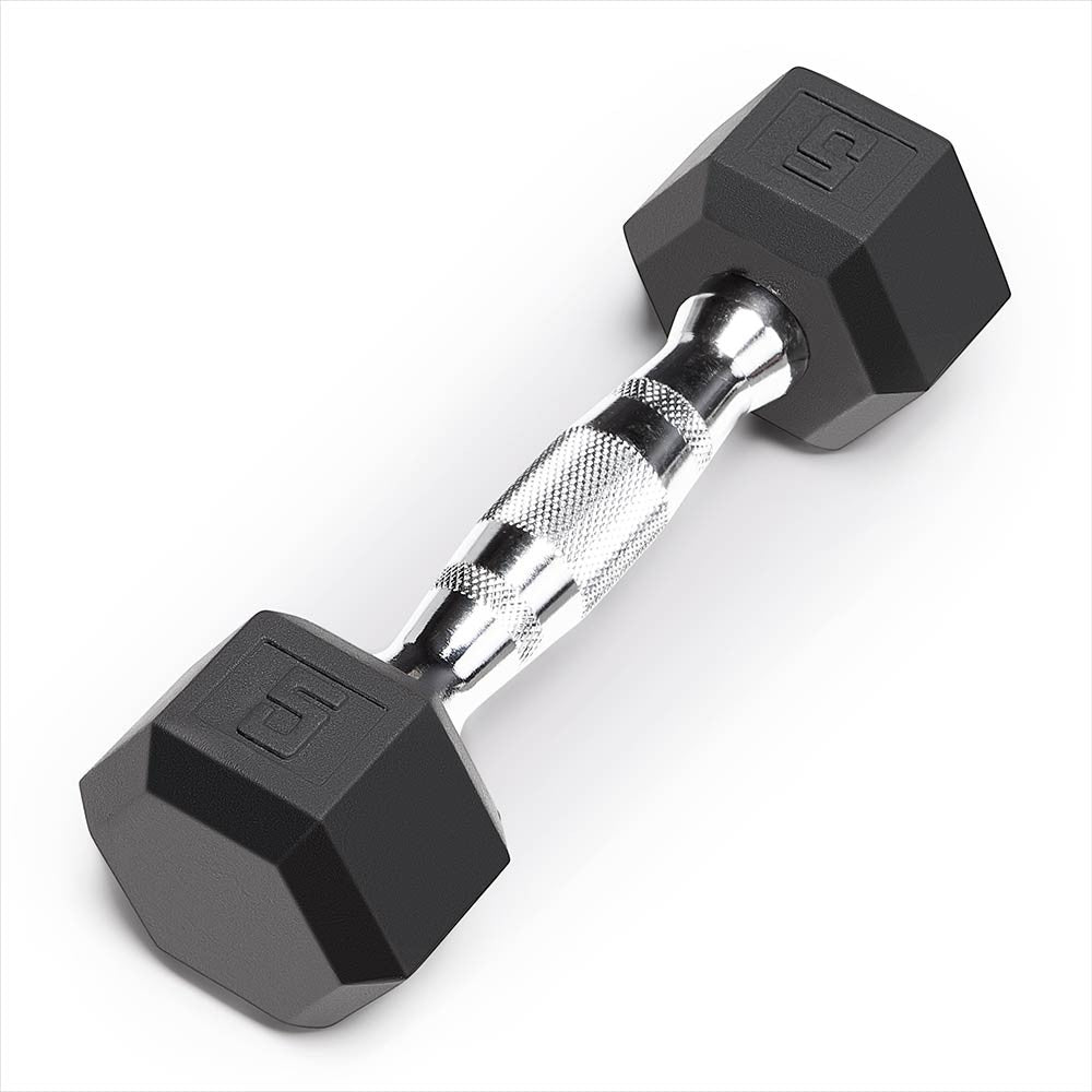 Marcy 5lb Rubber Hex Dumbbell| IBRH-005