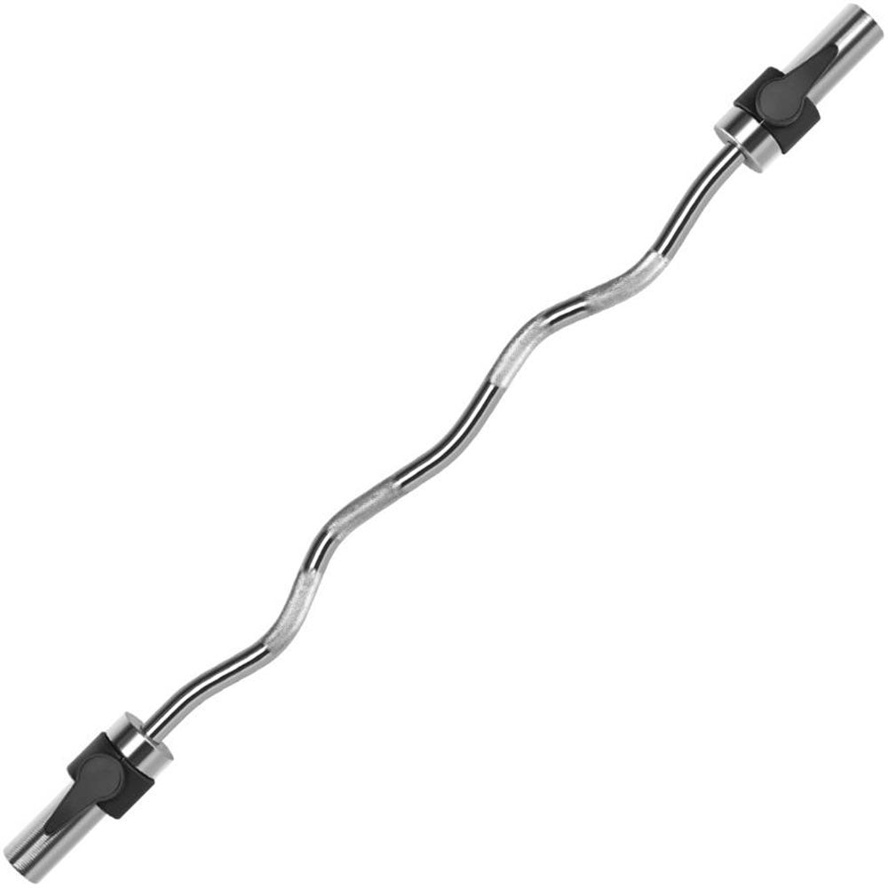 Marcy Solid Steel Olympic Curl Bar | Chrome-Plated Weight Bar | SOC-49
