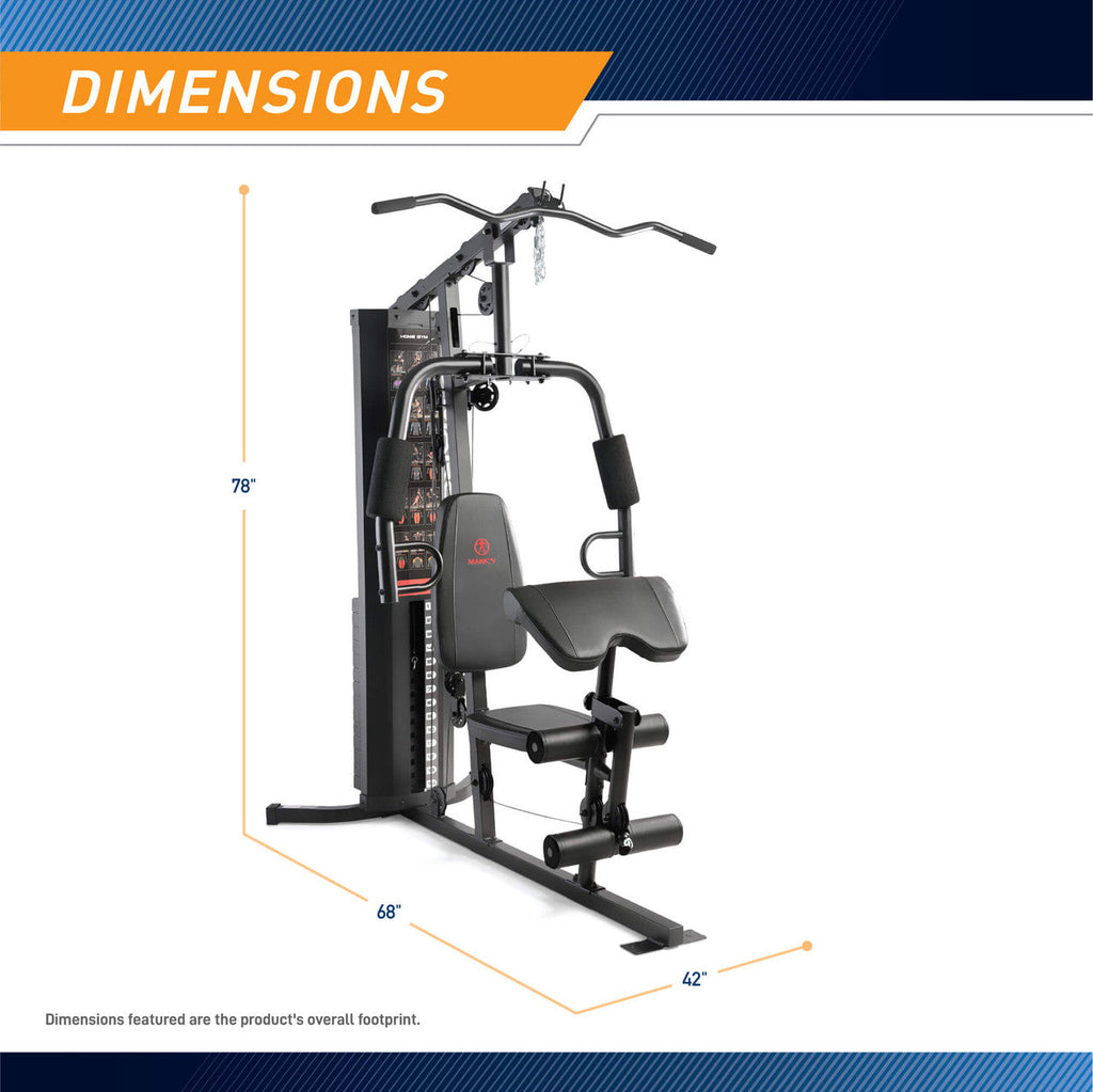 Marcy 150lb Stack Weight All-in-One Home Gym | MWM-8178