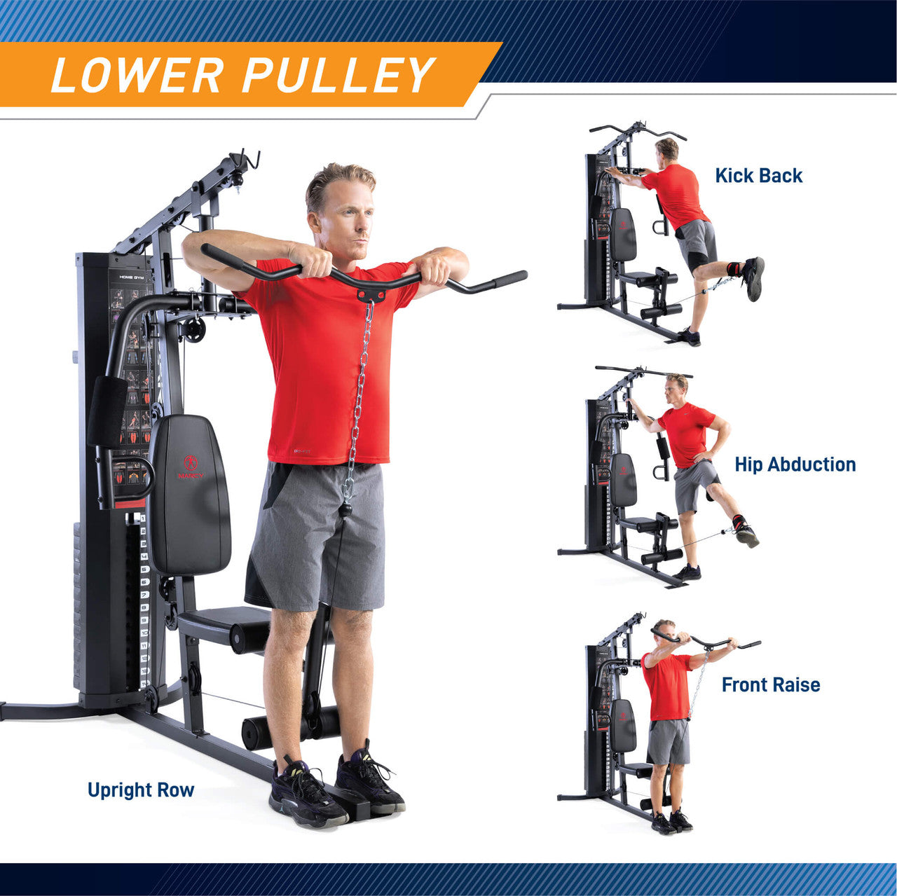 Marcy 150lb Stack Weight All-in-One Home Gym | MWM-8178