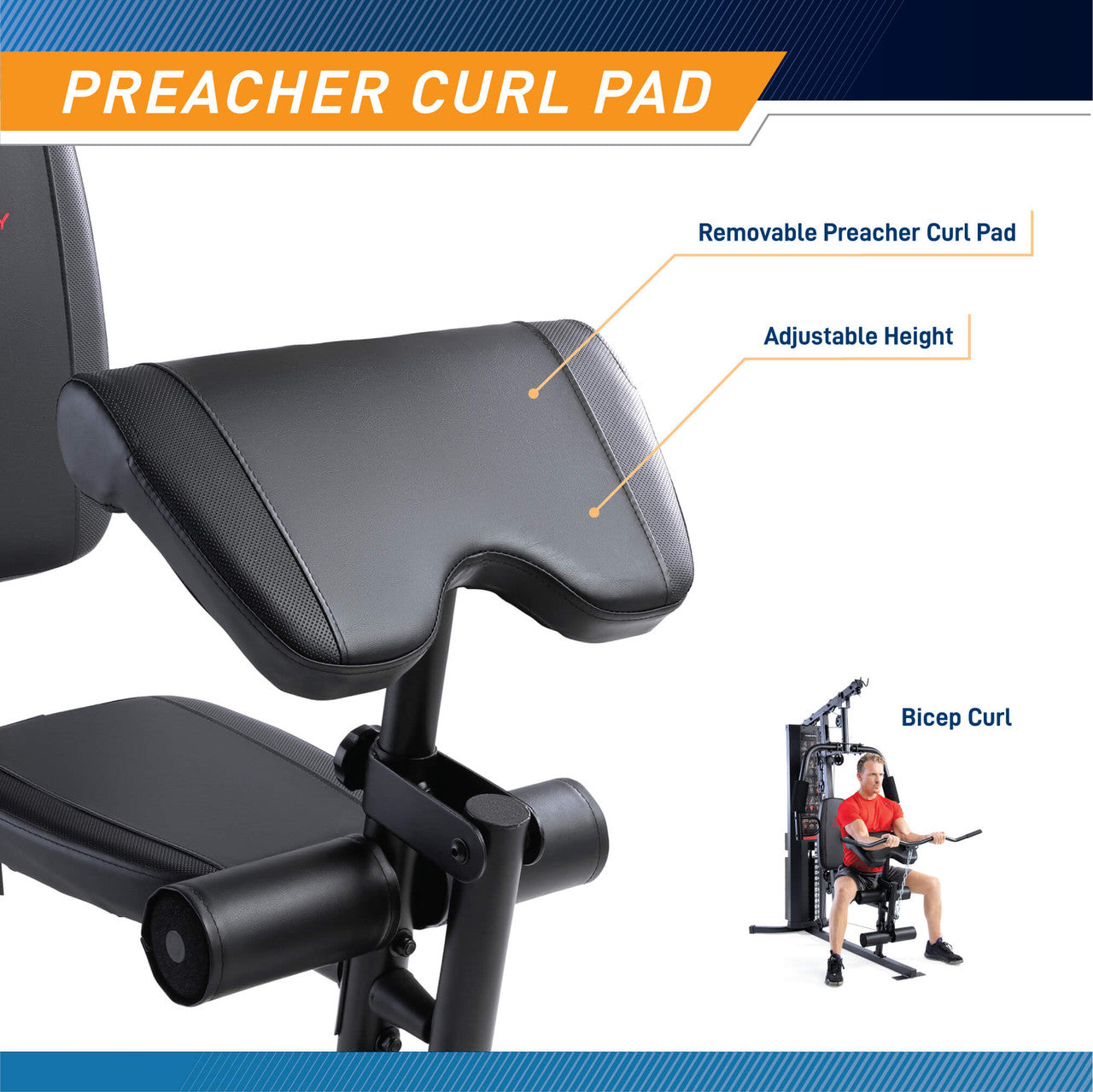 Marcy 150lb Stack Weight All-in-One Home Gym | MWM-8178