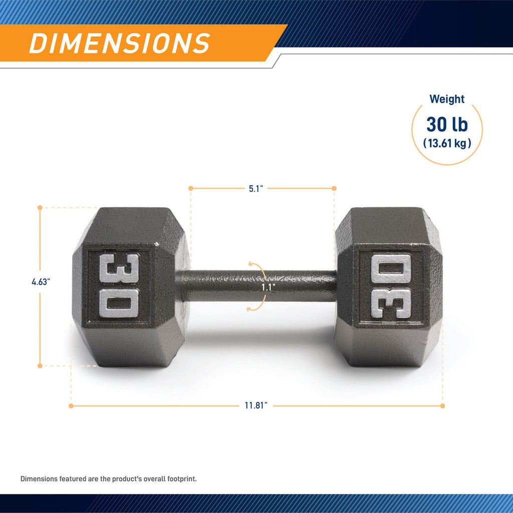Marcy 30lb Hex Dumbbell| IV-2030