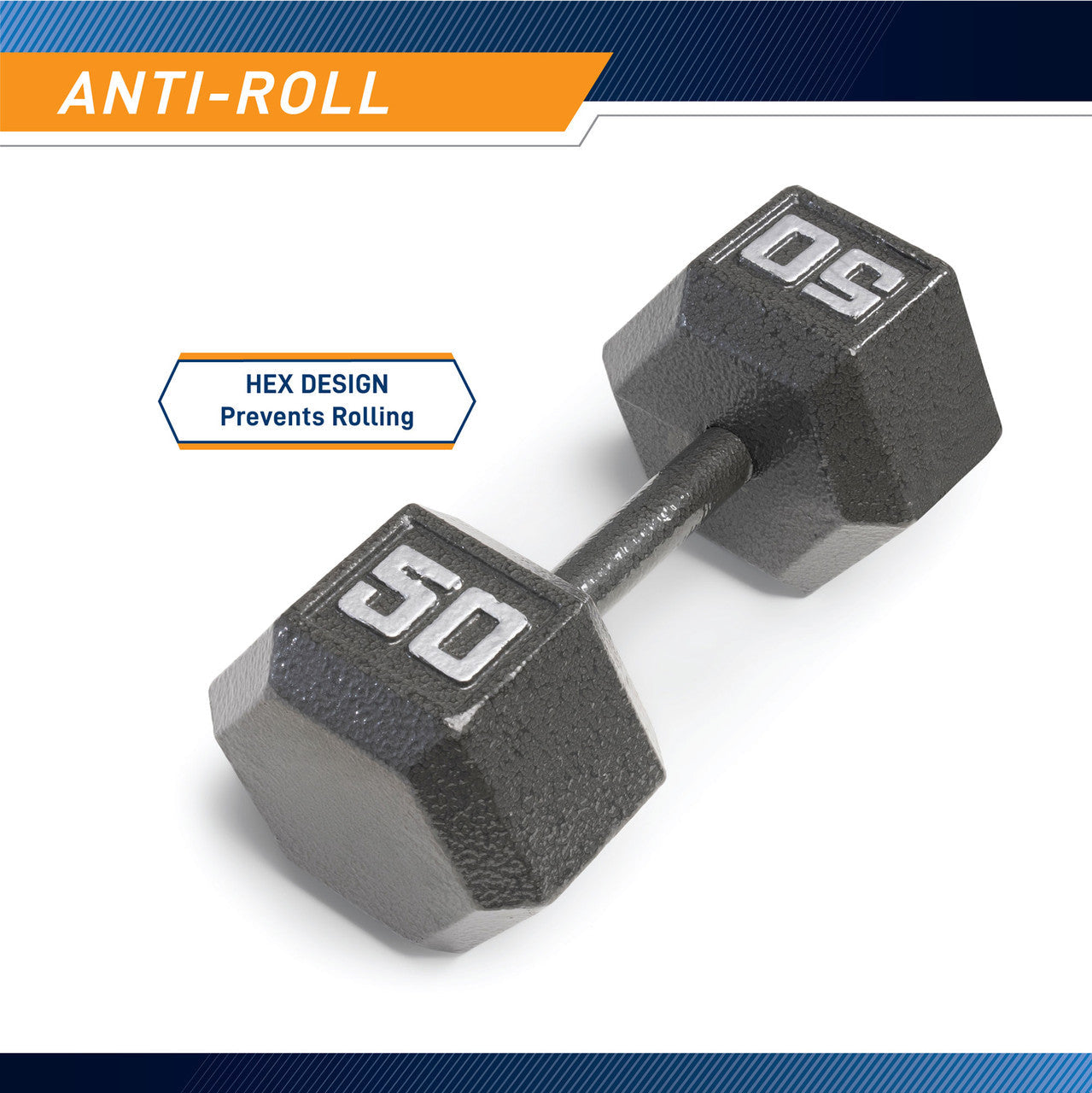 Marcy 50lb Hex Dumbbell | IV-2050