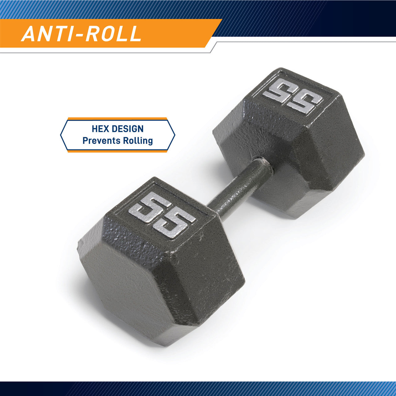 Marcy 55lb Hex Dumbbell | IV-2055