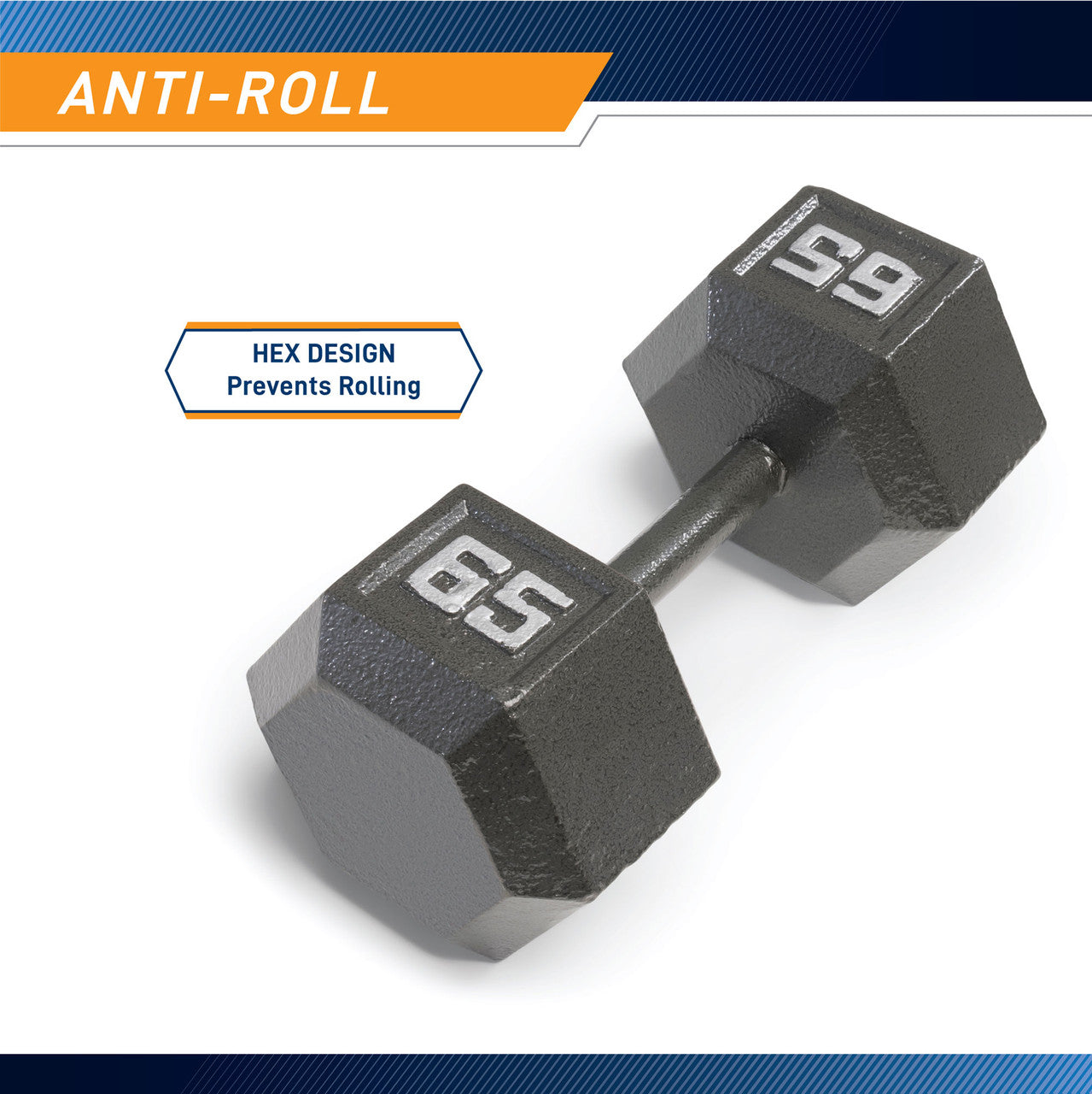 Marcy 65lb Hex Dumbbell | IV-2065