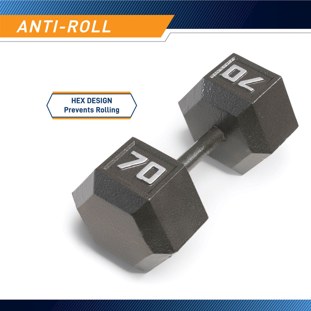 Marcy 70lb Hex Dumbbell | IV-2070
