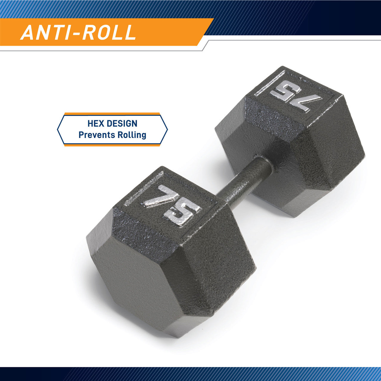 Marcy 75lb Hex Dumbbell | IV-2075