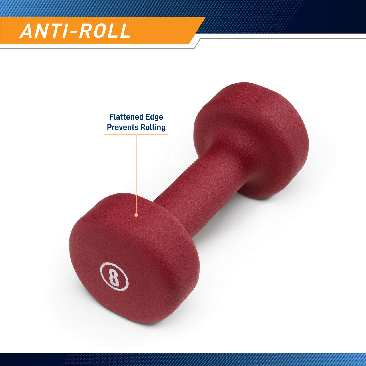 Marcy 8lb Neoprene Dumbbell | INE-008