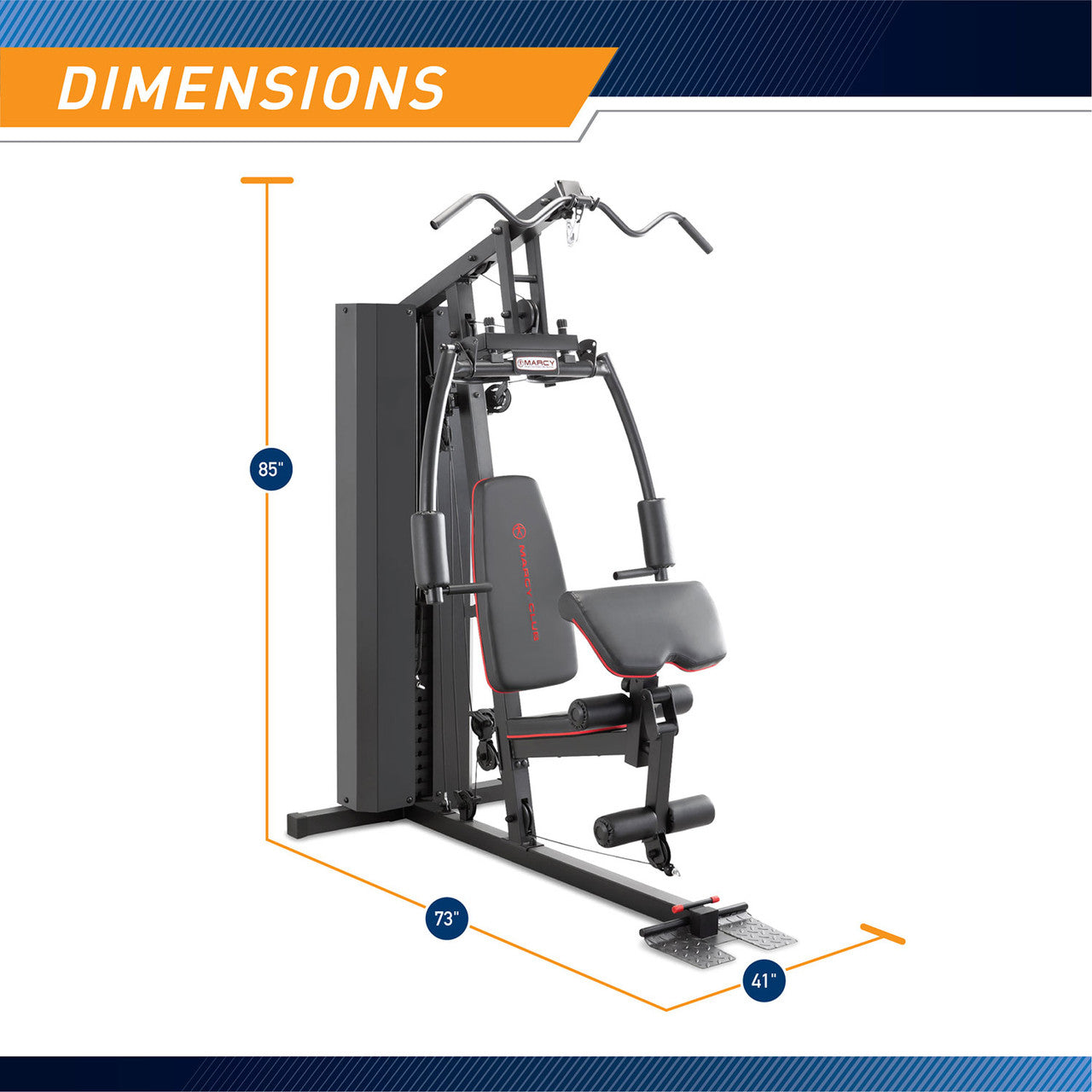 Marcy Club 200lb Home Gym | MKM-81010