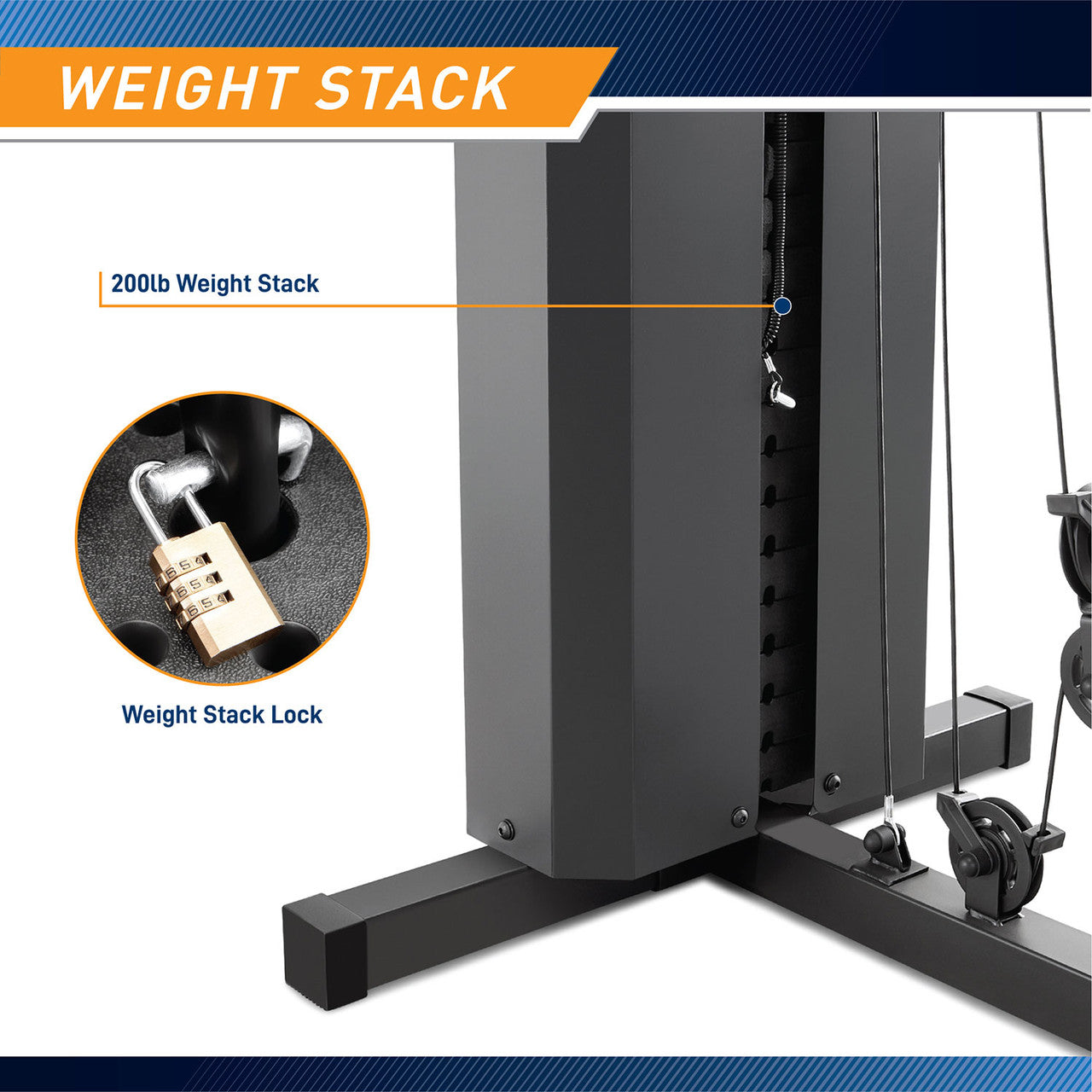 Marcy Club 200lb Home Gym | MKM-81010