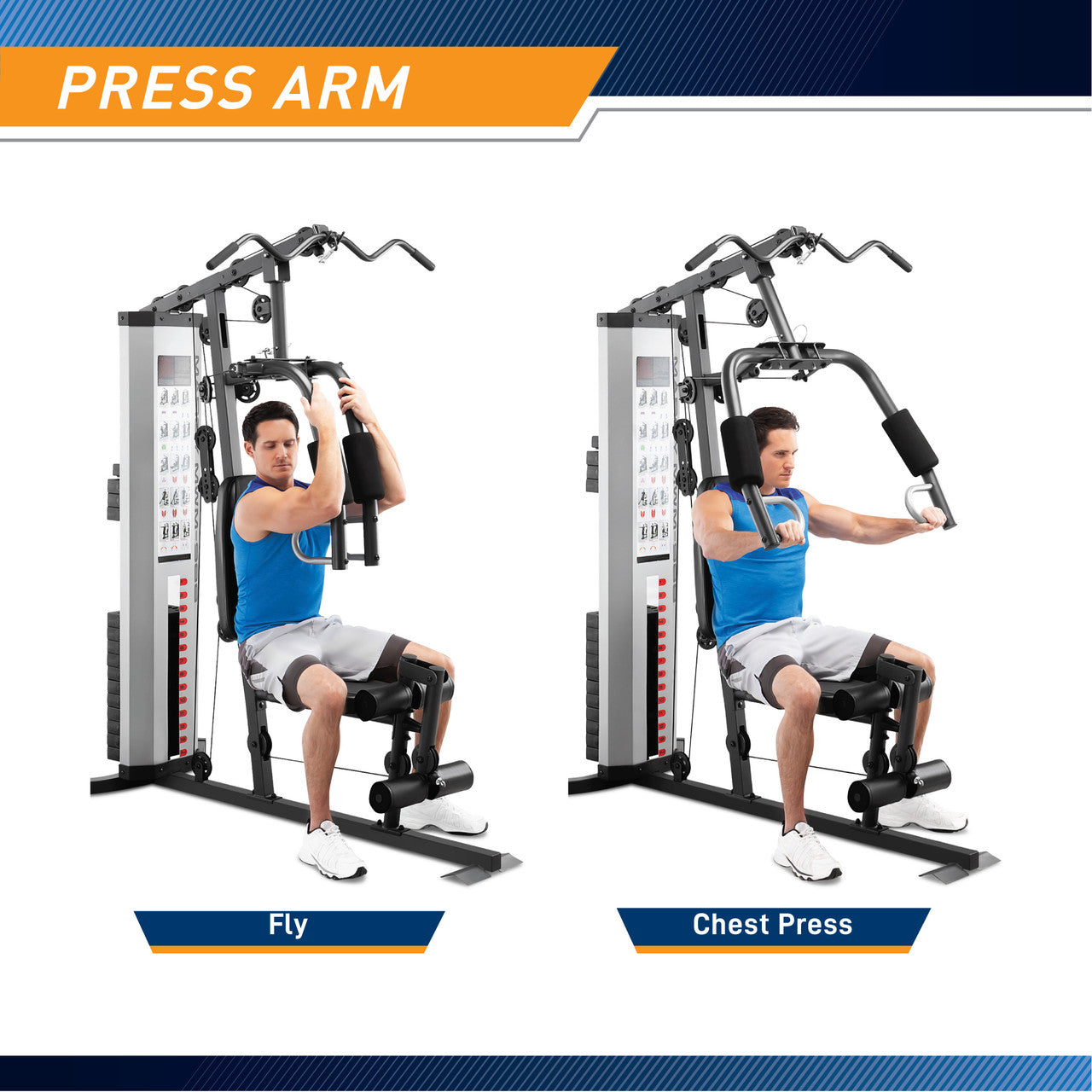 Marcy Home Gym System 150lb Weight Stack Machine | MWM-988