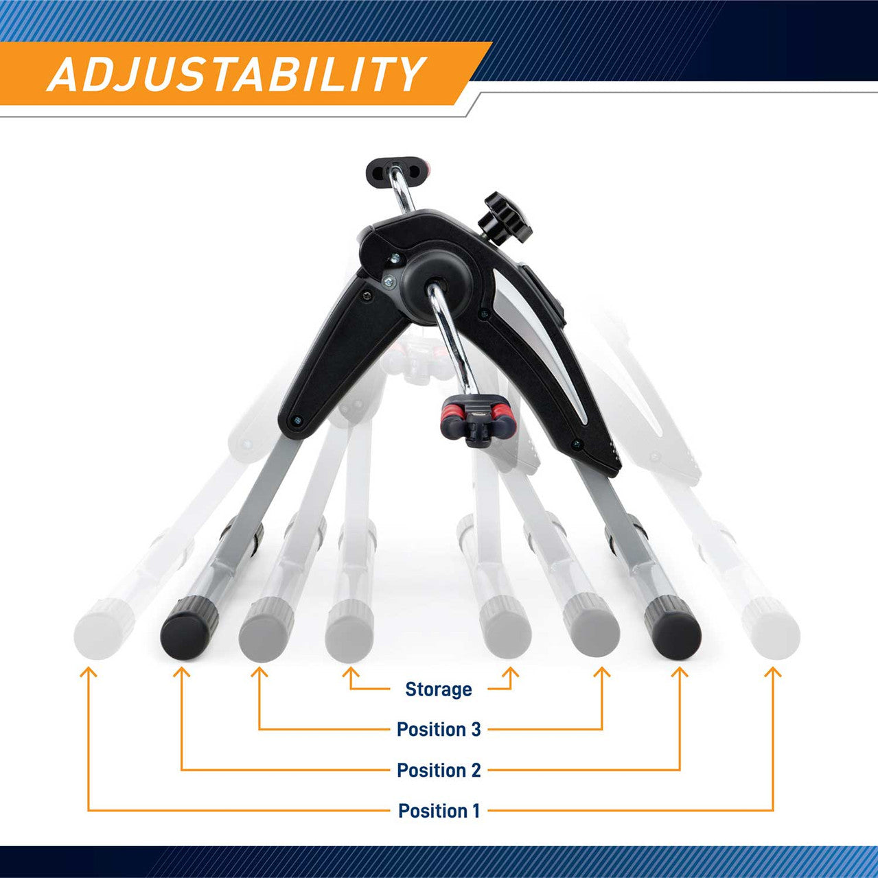 Marcy Portable Mini Cardio Cycle for Home Gym and Office Use | NS-914