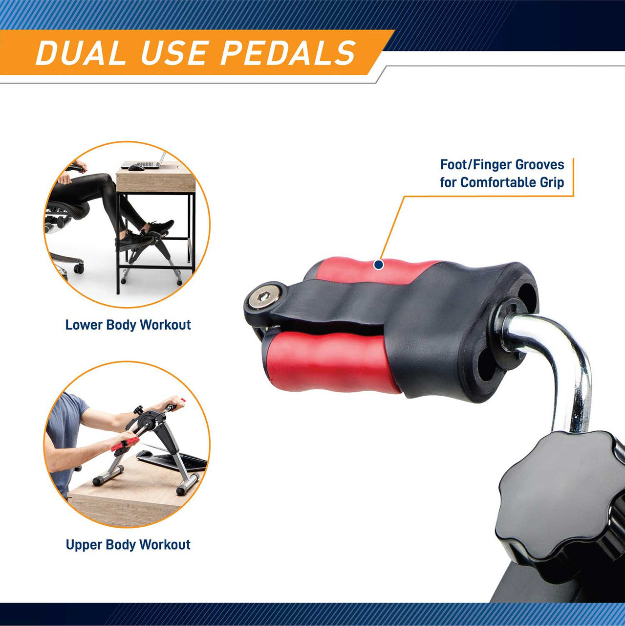 Marcy Portable Mini Cardio Cycle for Home Gym and Office Use | NS-914