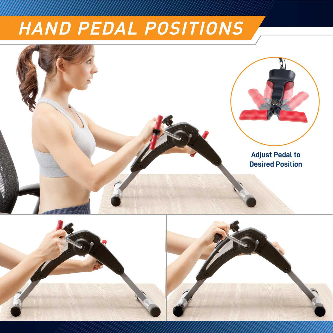 Marcy Portable Mini Cardio Cycle for Home Gym and Office Use | NS-914