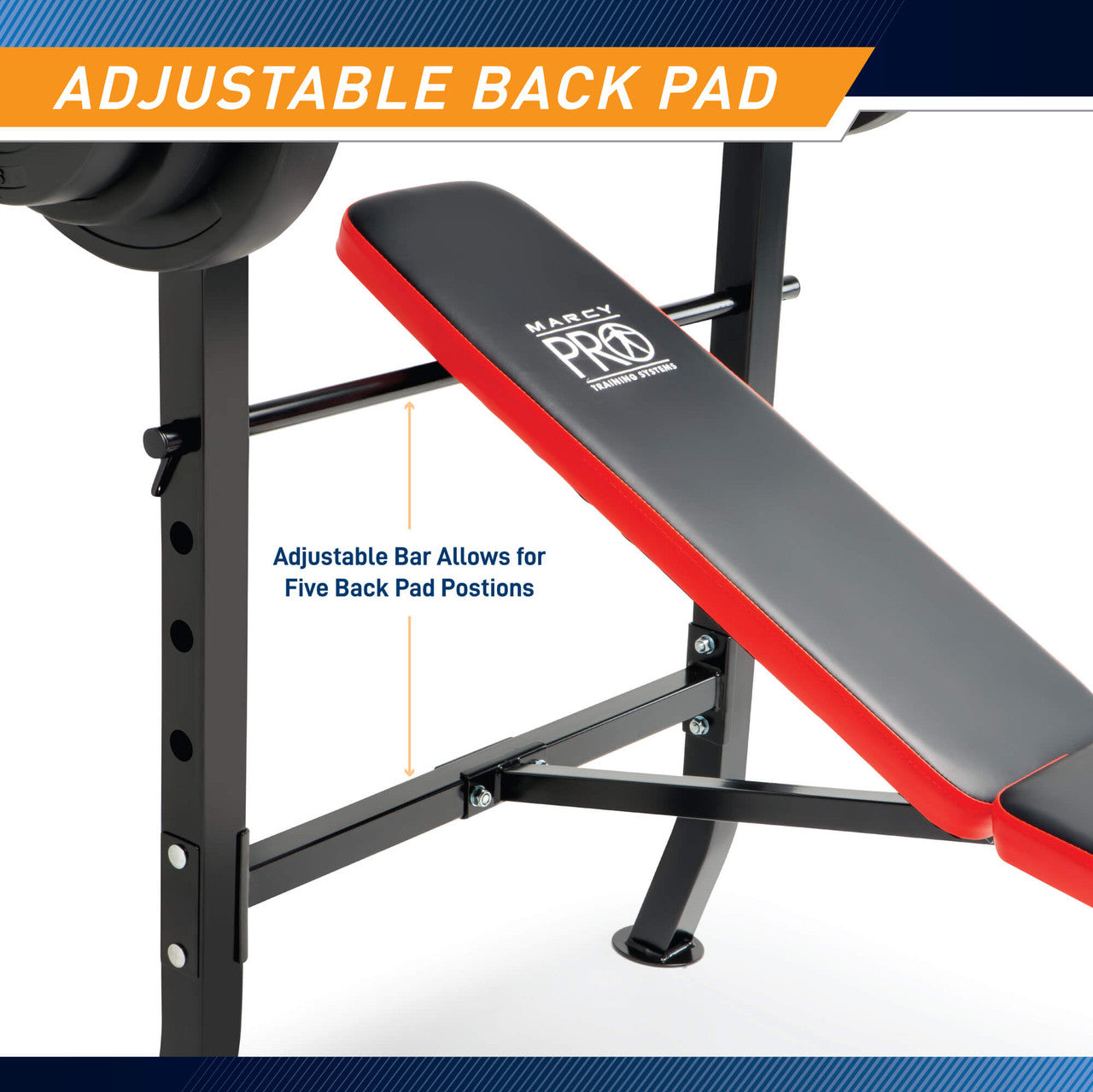 Marcy Pro Standard Weight Bench with 100 lb Weight Set | PM-2084