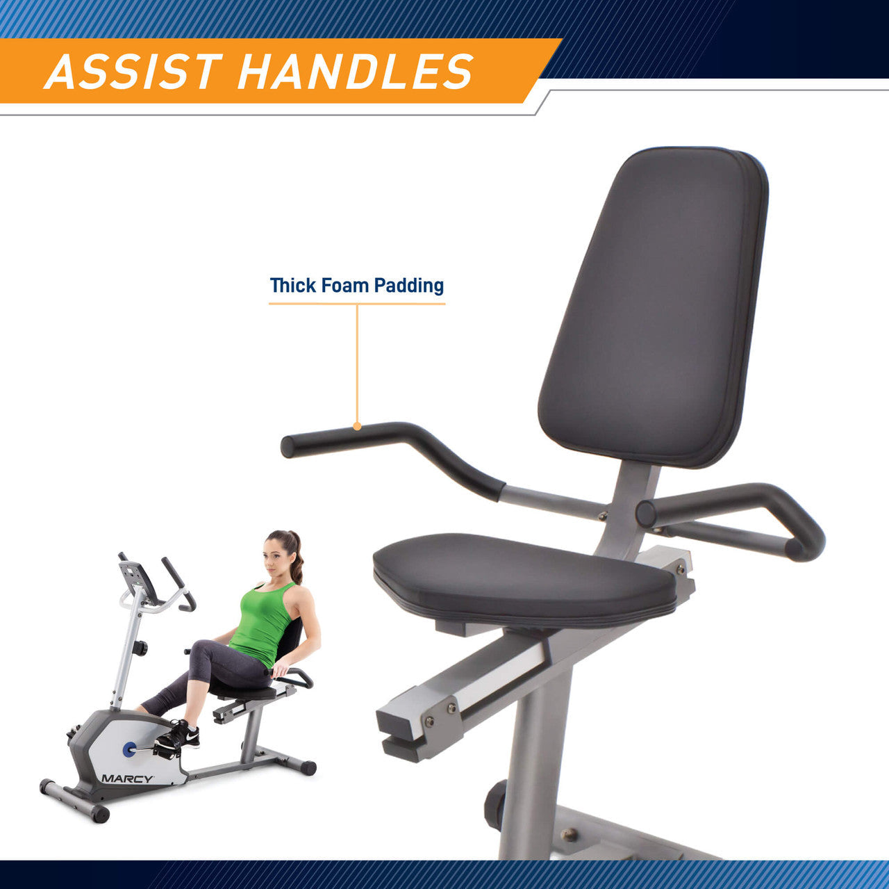 Marcy Recumbent Exercise Bike | NS-1201R