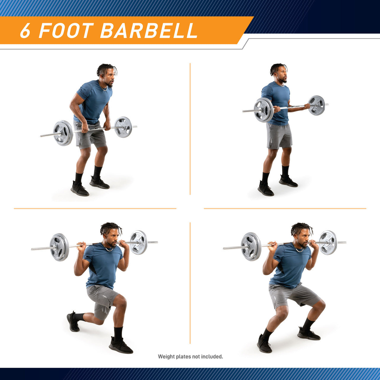 Marcy Standard 6' Weight Bar | TRB-72.2