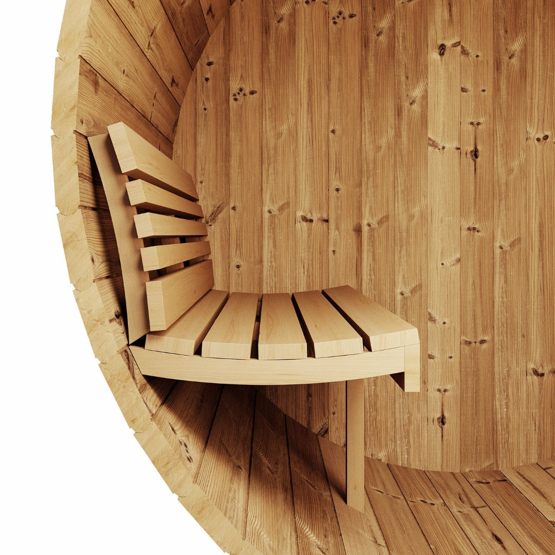 SaunaLife Model E6 ERGO Series 3 Person Barrel Sauna