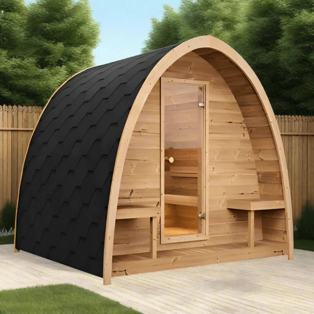 SaunaLife G3 6 Person Outdoor Cabin Sauna