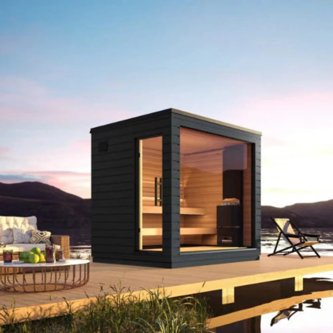 SaunaLife Model G6 Pre-Assembled 5 Person Outdoor Home Sauna