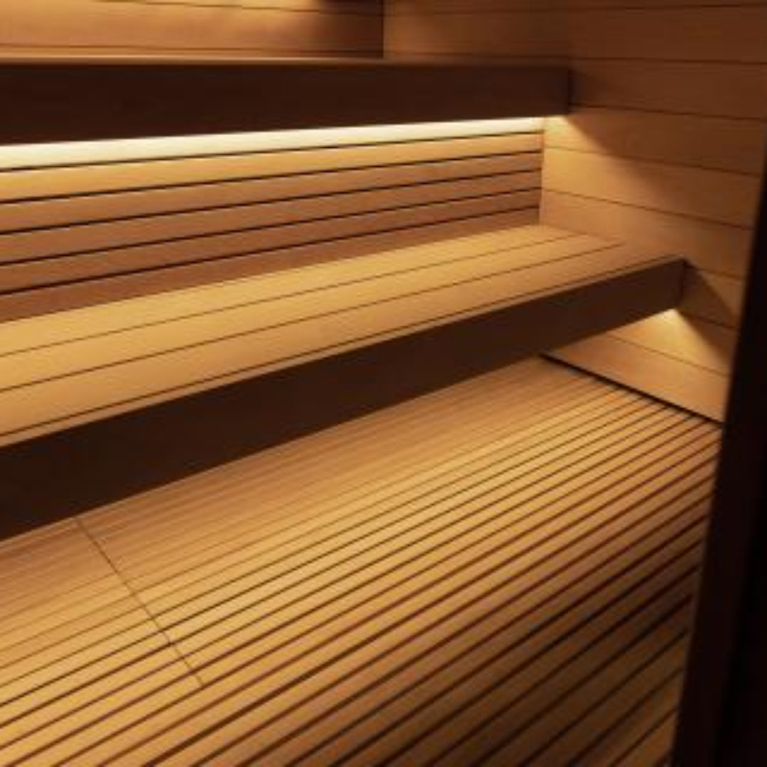 SaunaLife Model G7 Pre-Assembled 6 Person Outdoor Home Sauna