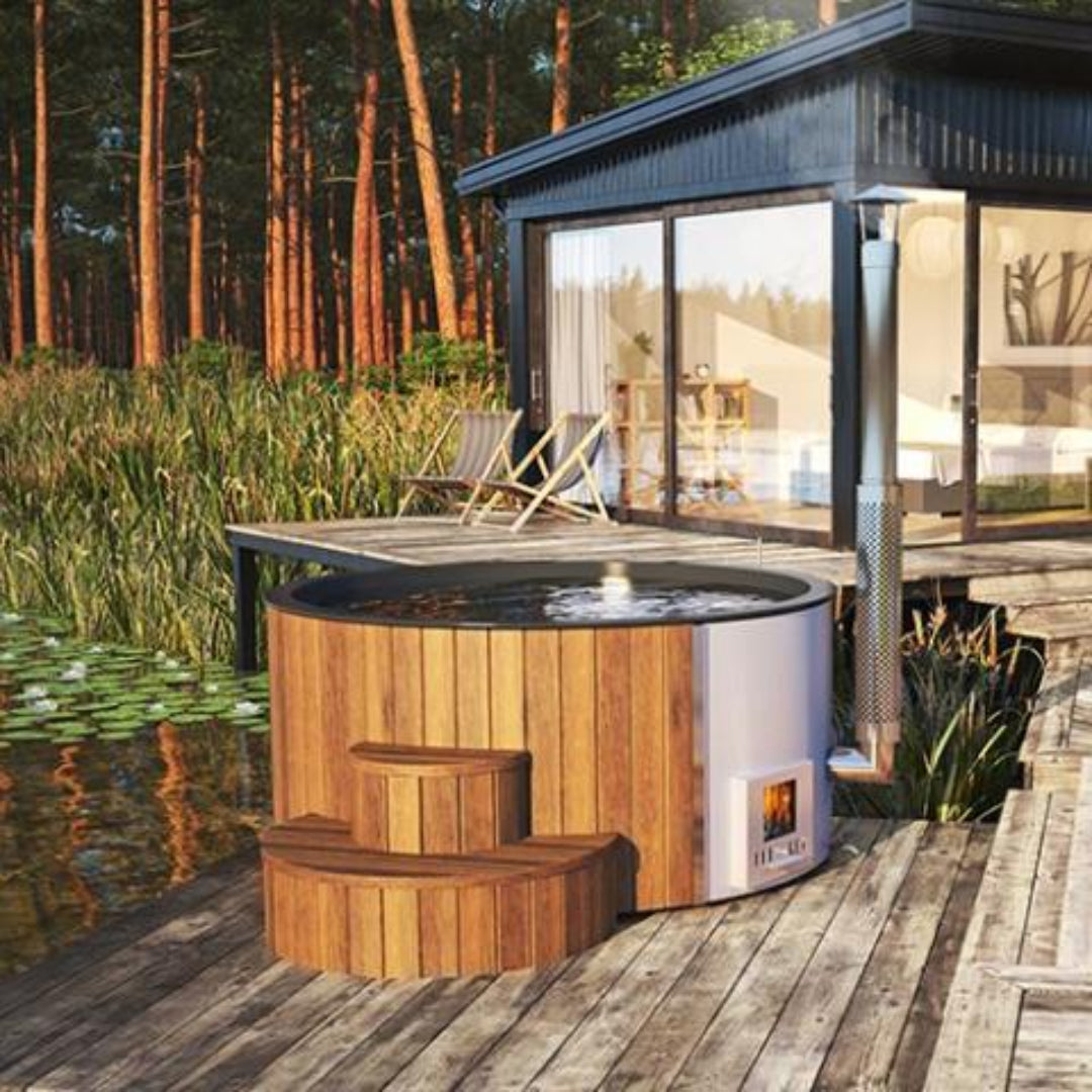 SaunaLife Model S4N Soak-Series 6 Person Wood-Fired Hot Tub