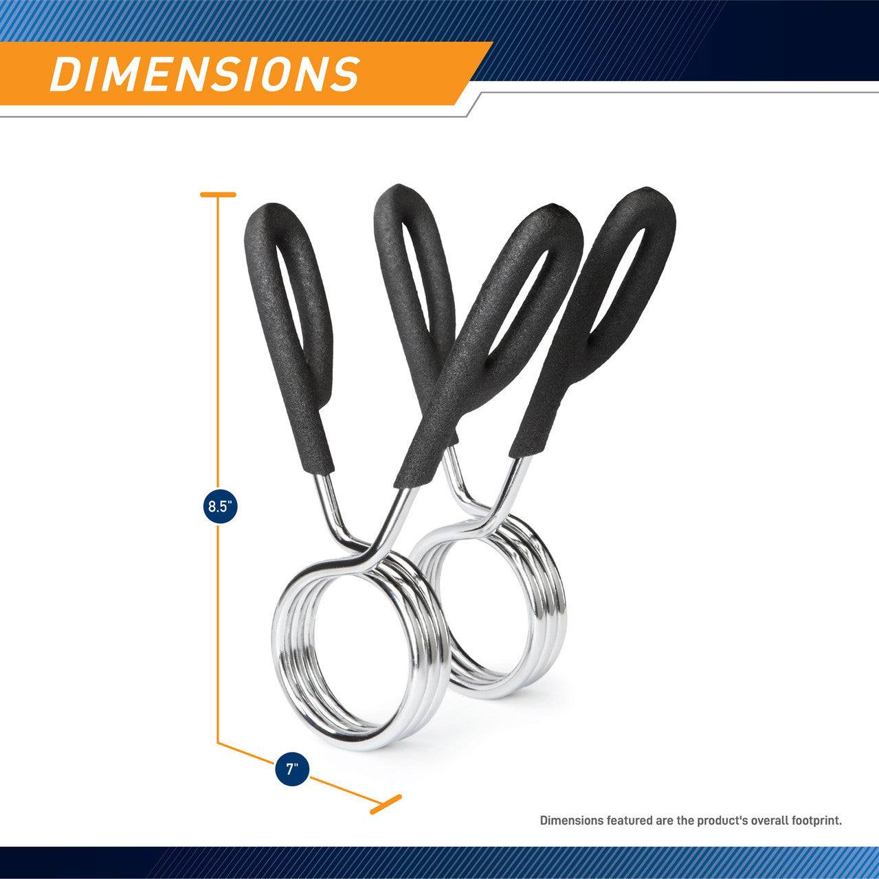 2" Olympic Bar Spring Clip Collars | Marcy OBC-3