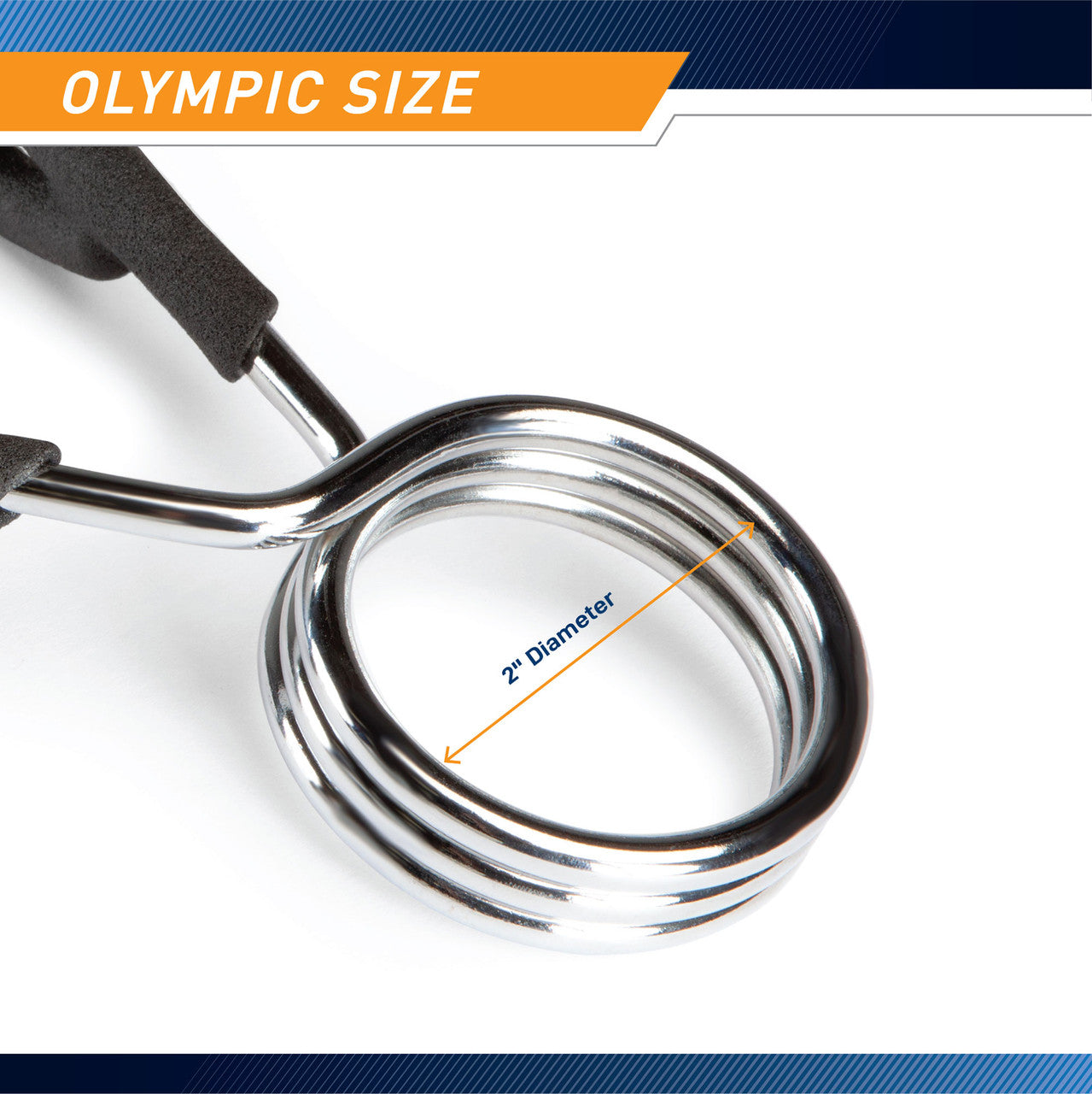 2" Olympic Bar Spring Clip Collars | Marcy OBC-3