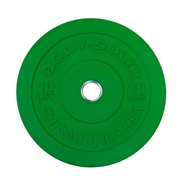 Body-Solid 260lb Chicago Extreme Colored Bumper Plate Set OBPXC260