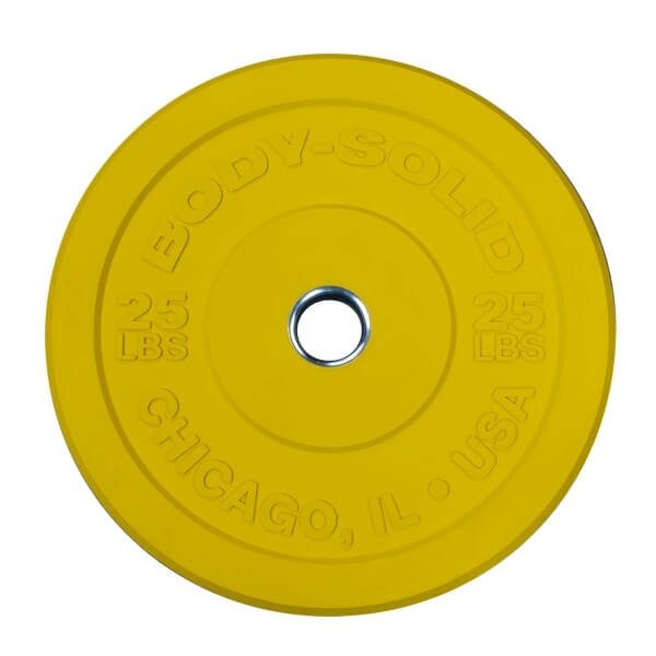 Body-Solid 260lb Chicago Extreme Colored Bumper Plate Set OBPXC260