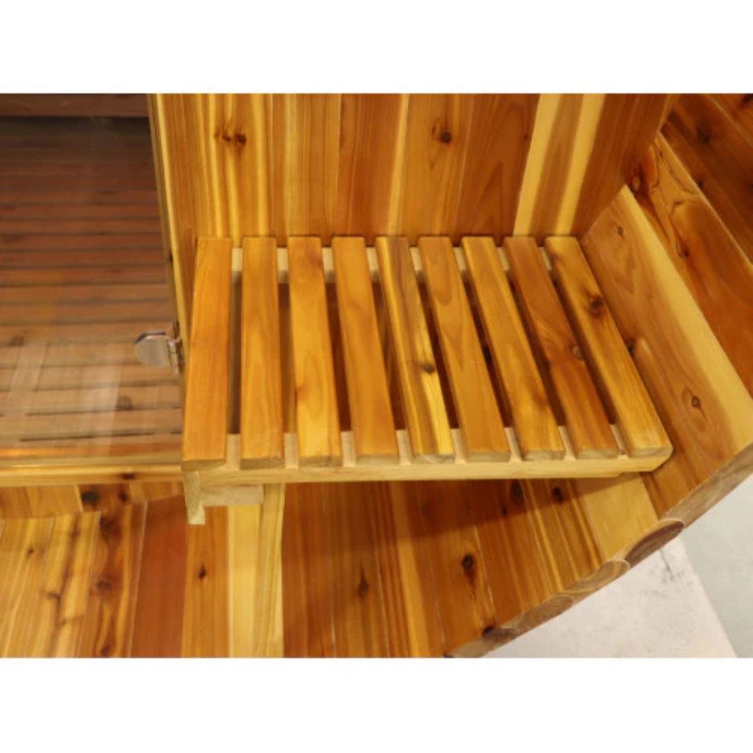 Sunray Saunas Oasis 300SC  2-4 Person Canopy Barrel Sauna