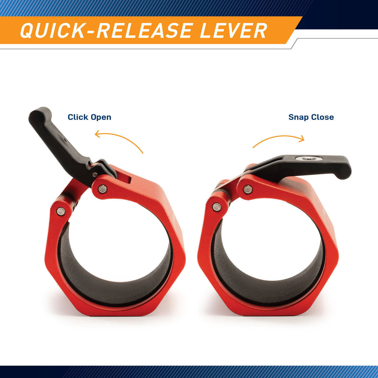 Olympic Barbell Lock Jaw Collar Clips – OBC-6 | SteelBody