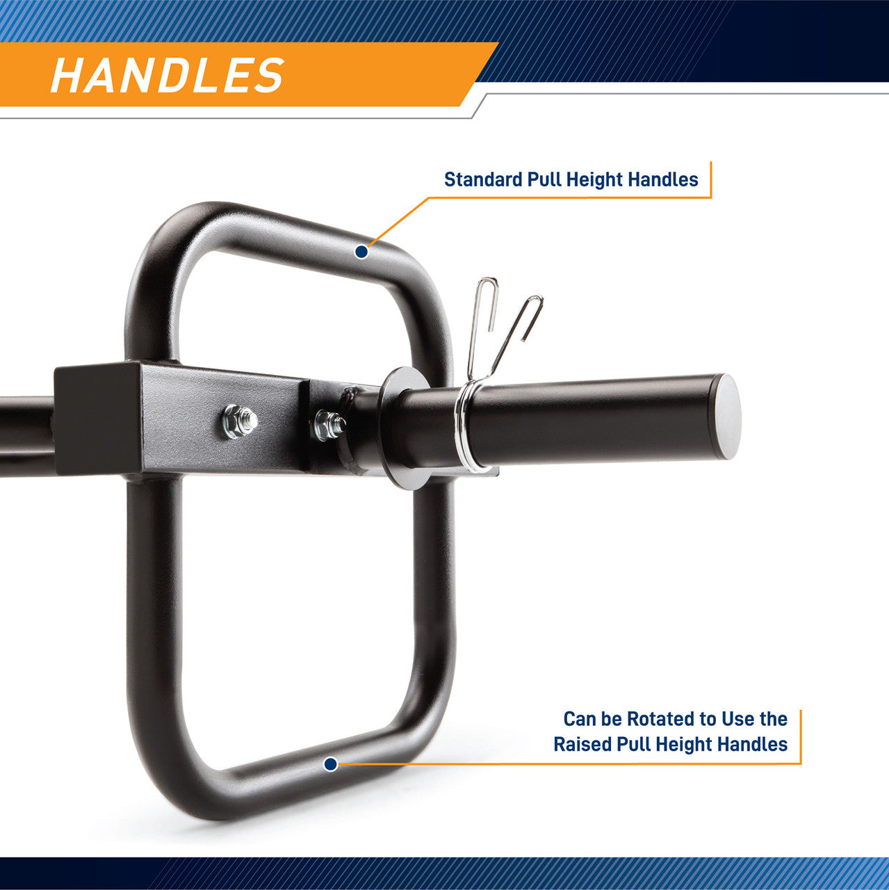 Olympic Hex Trap Bar / Shrug Bar with Raised Handles | Marcy HTB-6976