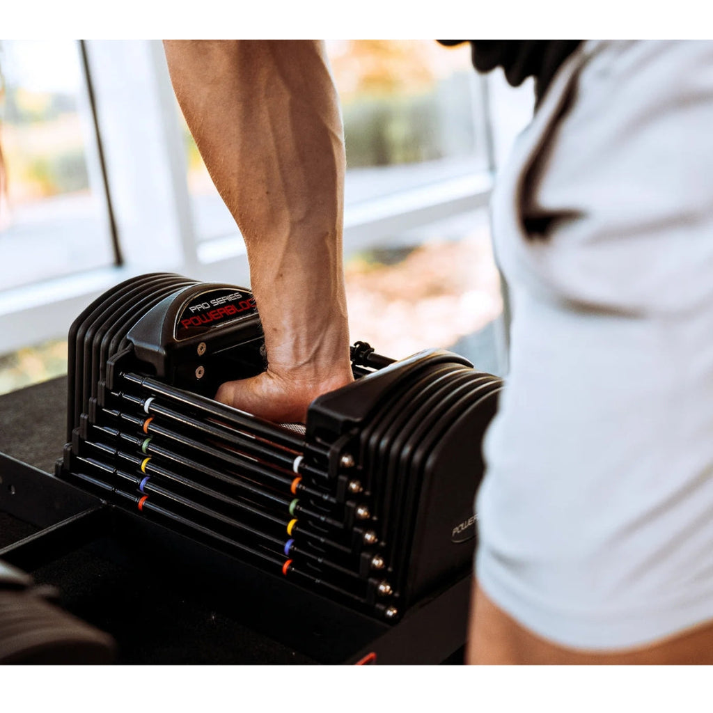 PowerBlock Commercial Pro 50 Adjustable Dumbbells
