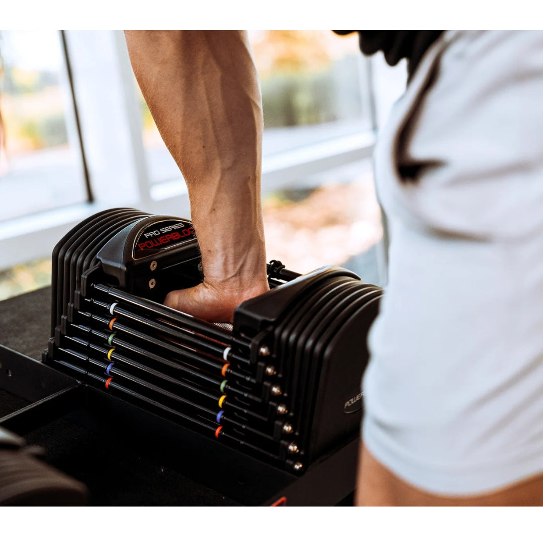 PowerBlock Commercial Pro 50 Adjustable Dumbbells