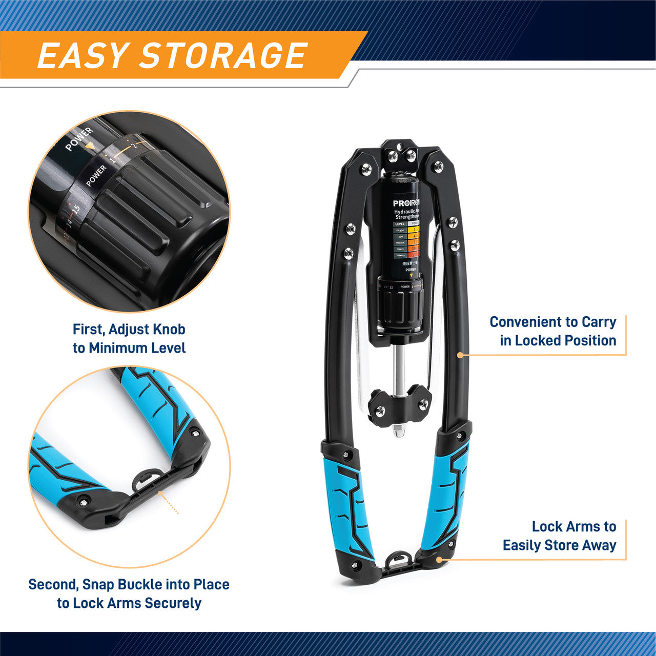 Power Twister with Adjustable Hydraulic Resistance 10kg - 201kg (20lbs to 400lbs) of resistance | ProIron PRO-BLQ02-1