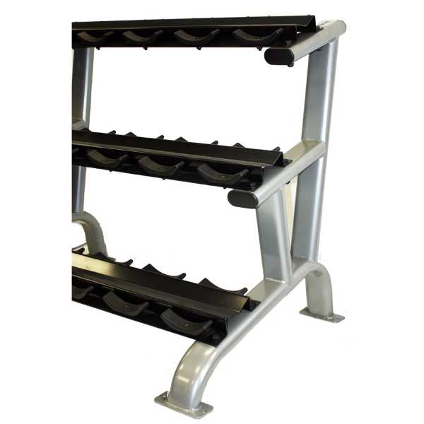 Troy Barbell DR-15 3-Tier Pro Style Dumbbell Rack (15 Pair)