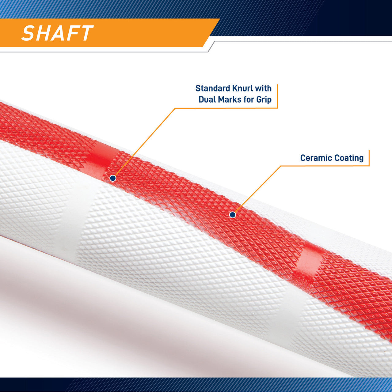 Red White and Blue USA Flag 45lb Olympic Barbell | SteelBody STB-1909FG