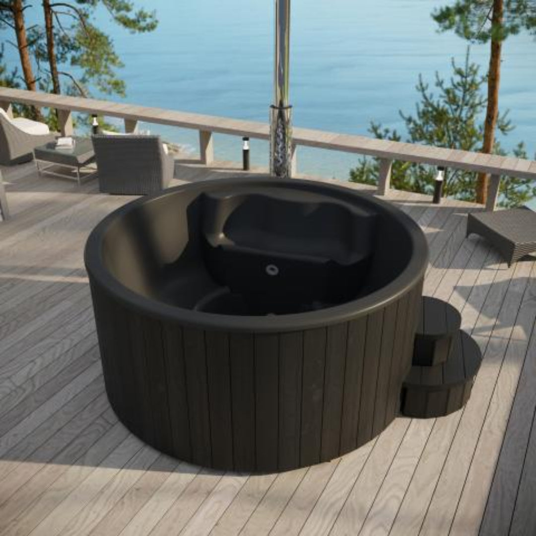 SaunaLife Model S4 Soak Series 6 Person Wood-Fired Hot Tub