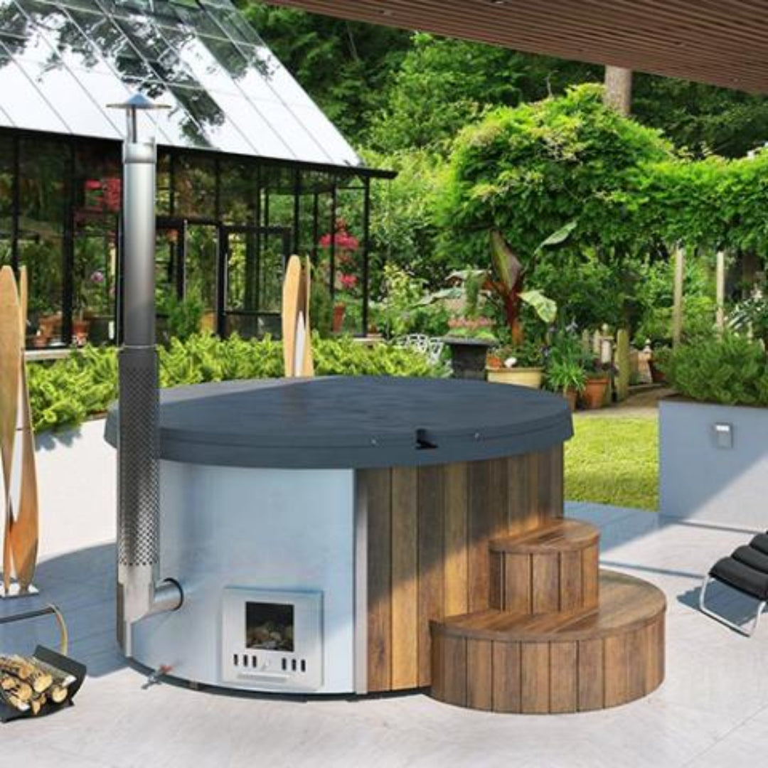 SaunaLife Model S4N Soak-Series 6 Person Wood-Fired Hot Tub