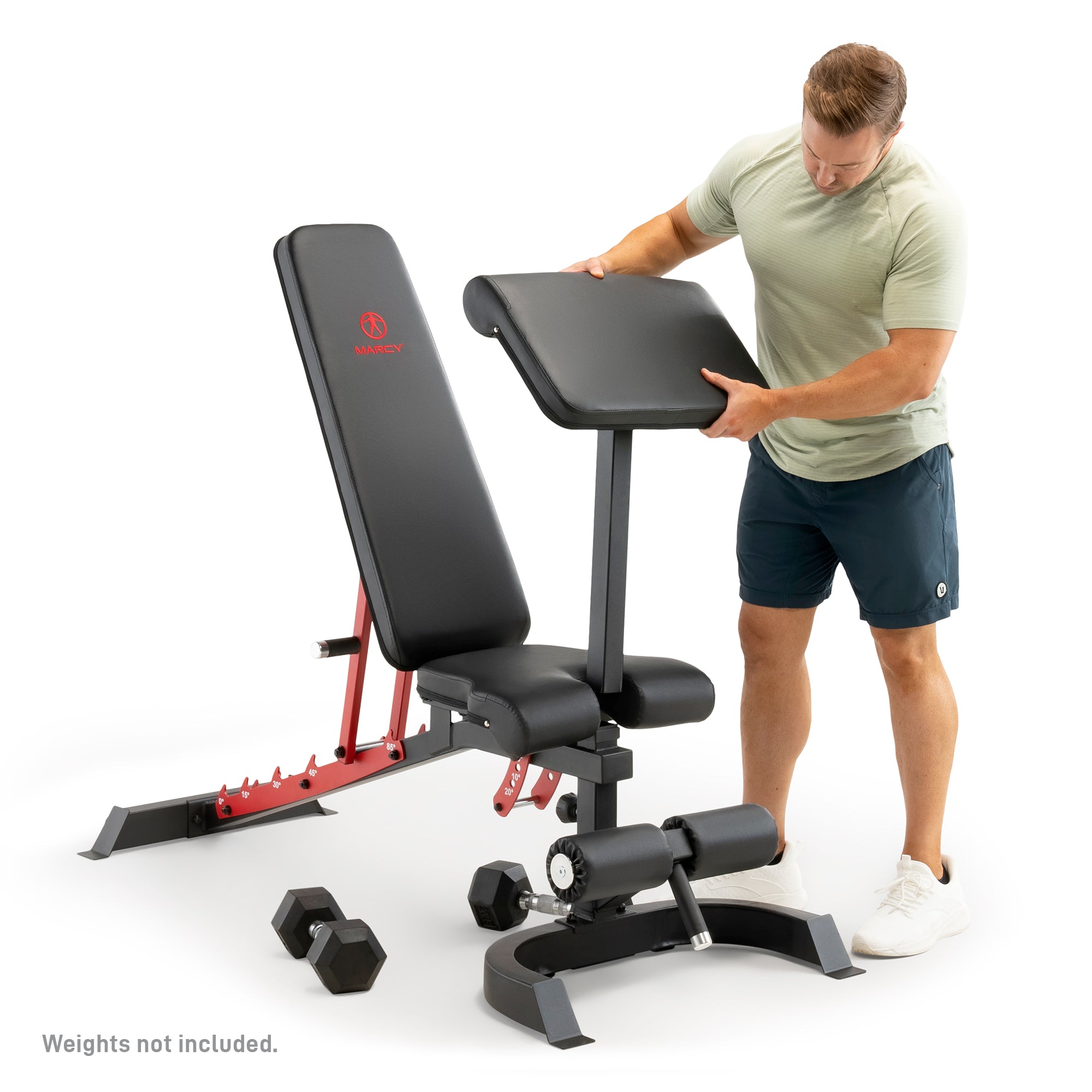 Marcy Utility Bench with Arm Curl | SB-7799