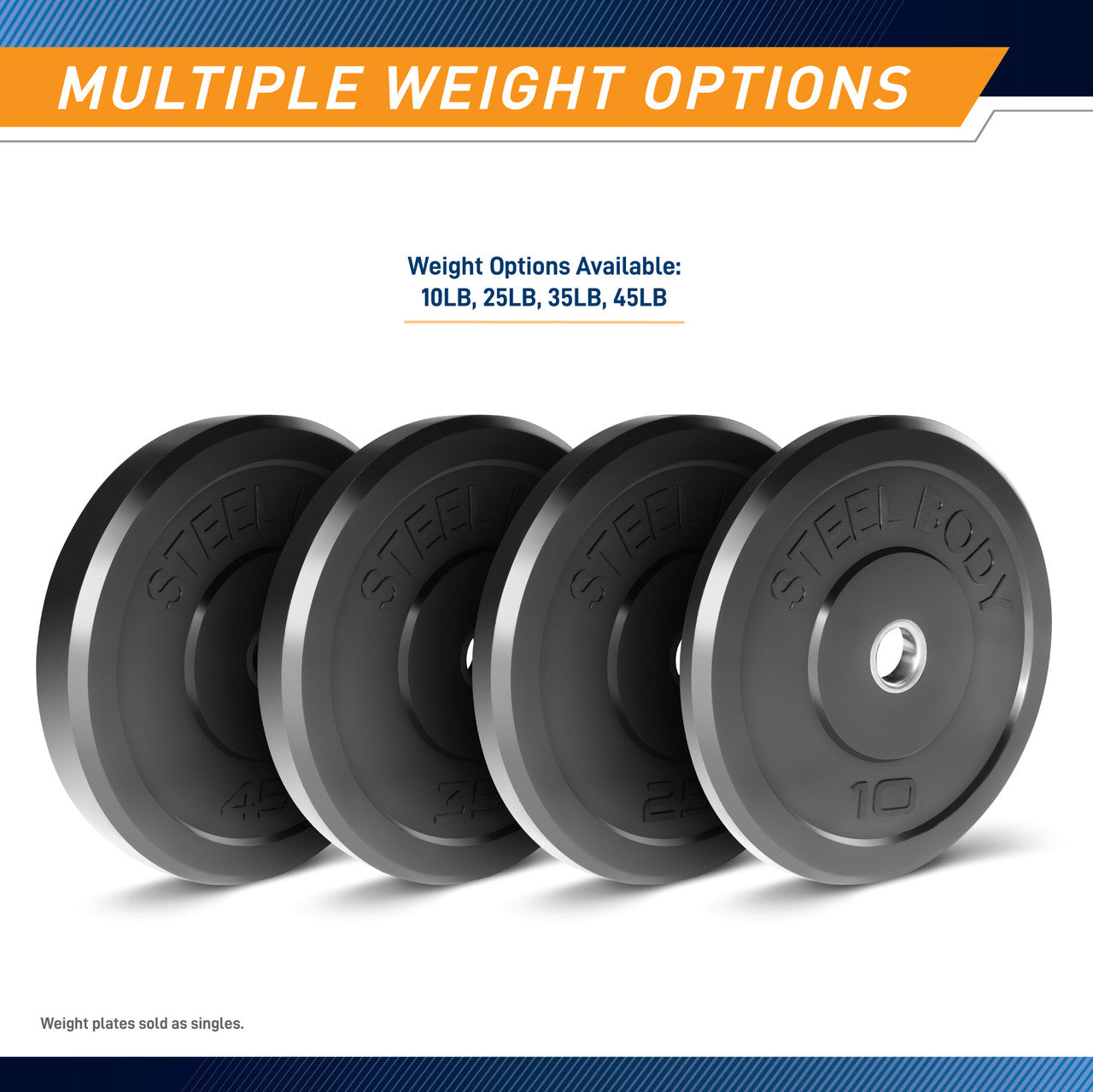 10lb Olympic Bumper Plate | SteelBody STBR-0010