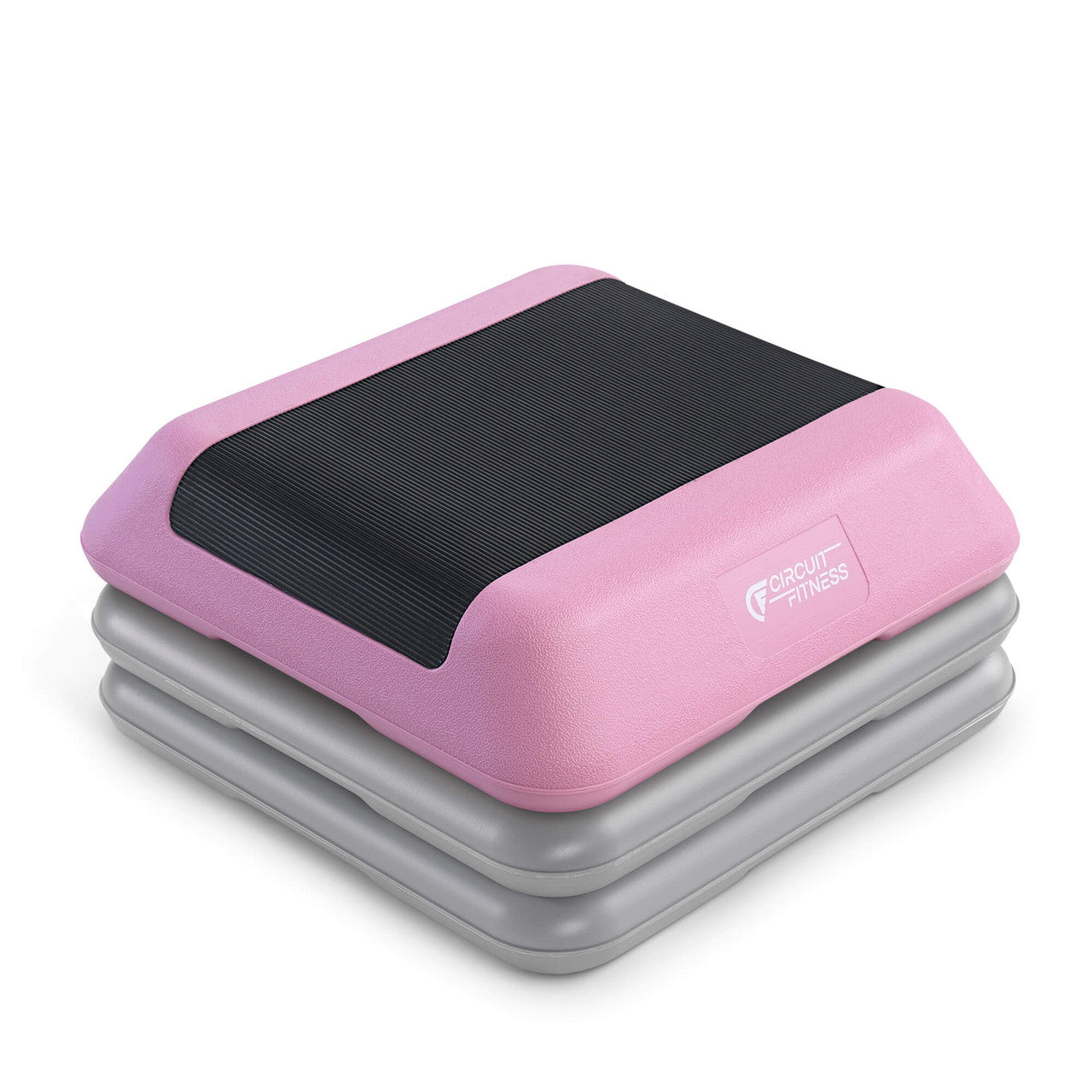 Adjustable Aerobic Step Platform with 2 Risers in multiple Colors - Circuit Fitness