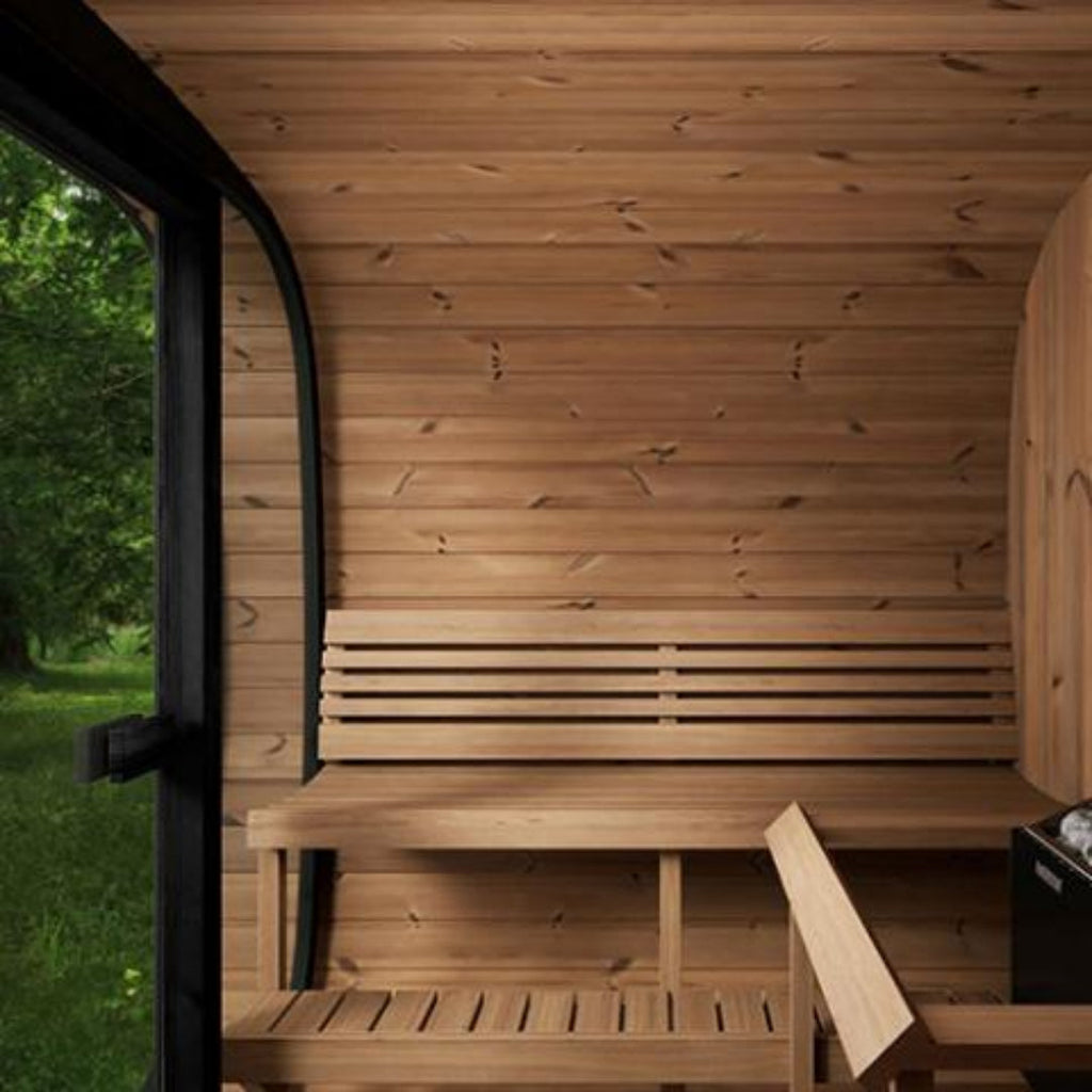 SaunaLife CL7G Cube-Series 6-Person Outdoor Home Sauna